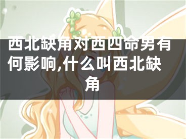 西北缺角对西四命男有何影响,什么叫西北缺角