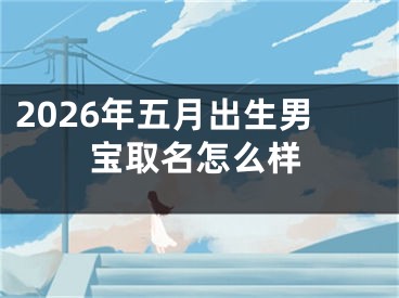 2026年五月出生男宝取名怎么样