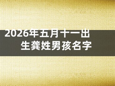 2026年五月十一出生龚姓男孩名字