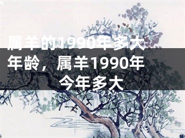 属羊的1990年多大年龄，属羊1990年今年多大