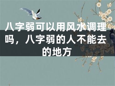 八字弱可以用风水调理吗，八字弱的人不能去的地方