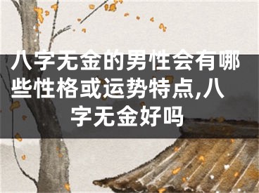 八字无金的男性会有哪些性格或运势特点,八字无金好吗