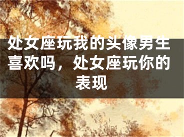 处女座玩我的头像男生喜欢吗，处女座玩你的表现