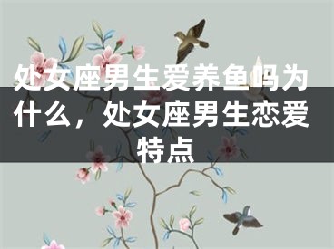 处女座男生爱养鱼吗为什么，处女座男生恋爱特点