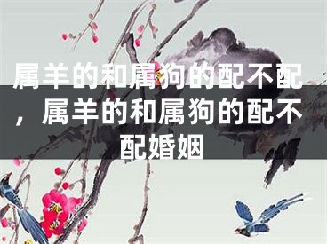 属羊的和属狗的配不配，属羊的和属狗的配不配婚姻
