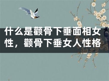 什么是颧骨下垂面相女性，颧骨下垂女人性格