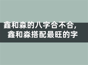 鑫和淼的八字合不合,鑫和淼搭配最旺的字